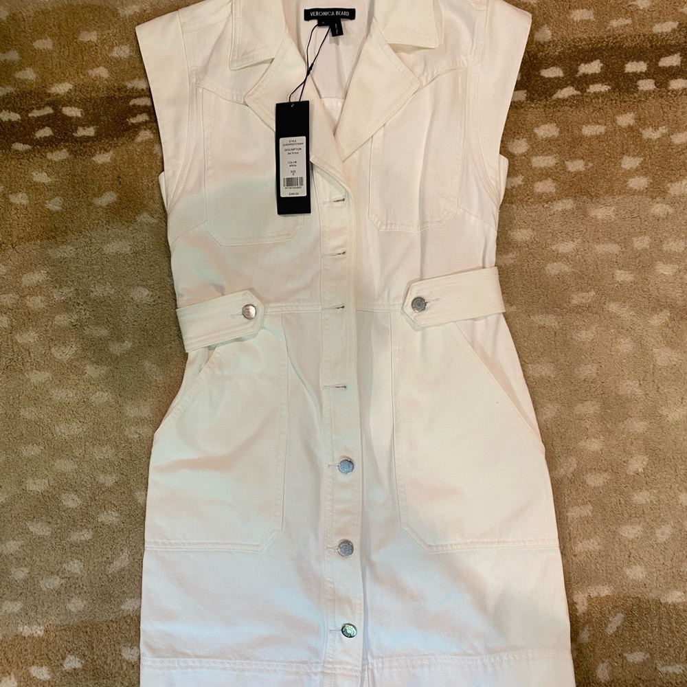 Veronica Beard White Mini Dress